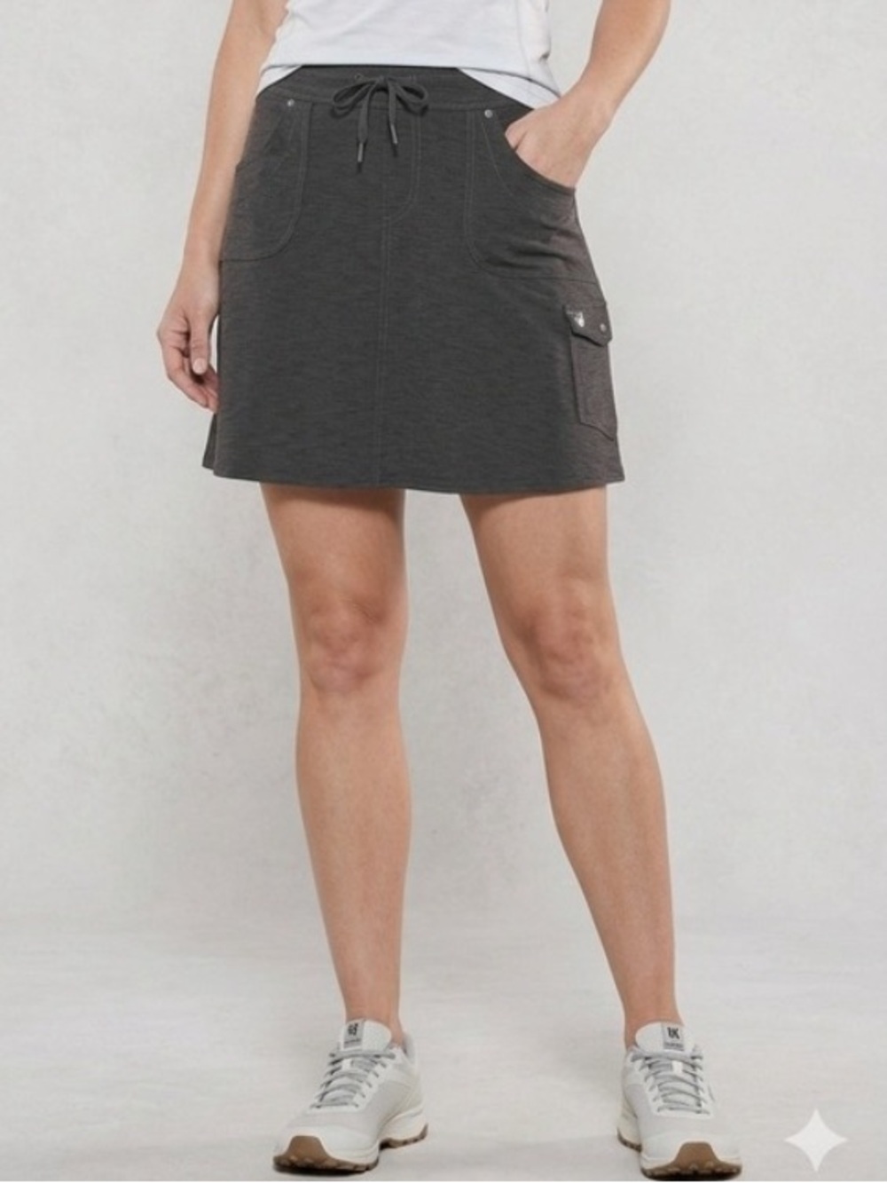 Kuhl Mova Skort Built In Liner Charcoal Gray Womens Small